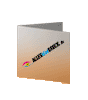 Faltblatt Quadrat 105 x 105 mm 4-seiter 4/4 farbig mit beidseitig partieller UV-Lackierung