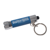 Schlüsselanhänger mit Soft-Touch Taschenlampe, beidseitig lasergraviert