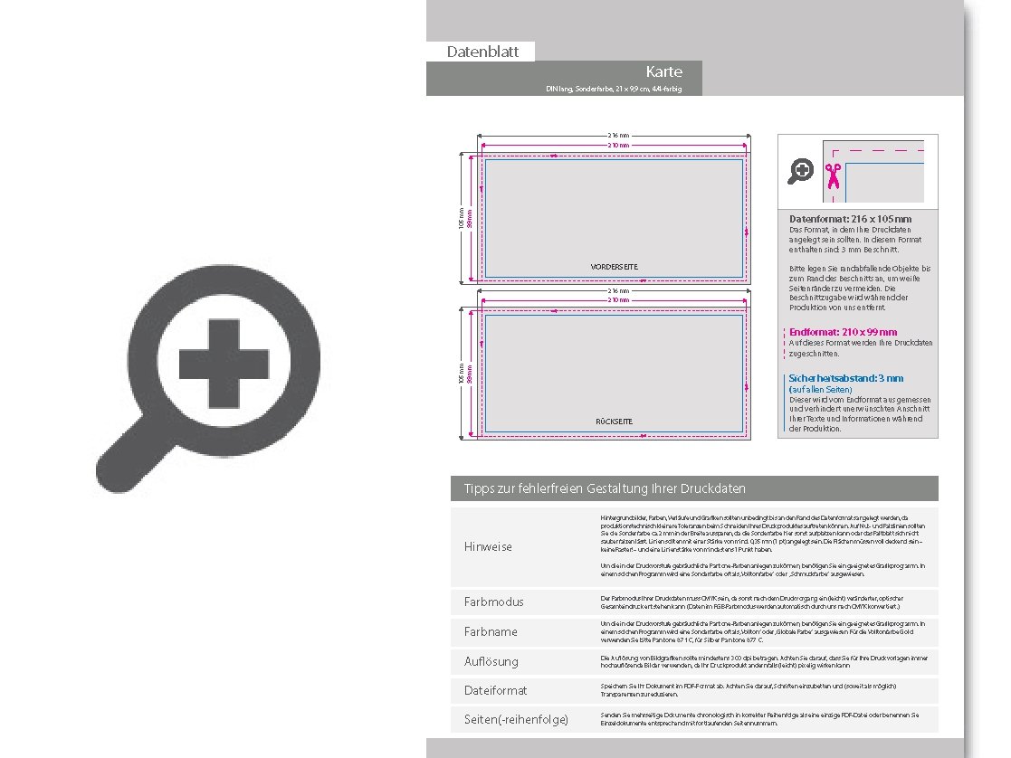 Product Bild hochzeitskarte_din_lang_quer_4_4_farbig_+_sonderfarbe_silber