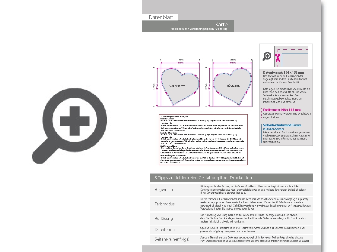 Product Bild weihnachtskarten_stanzform_herz_mit_partieller_uv-lack-veredelung