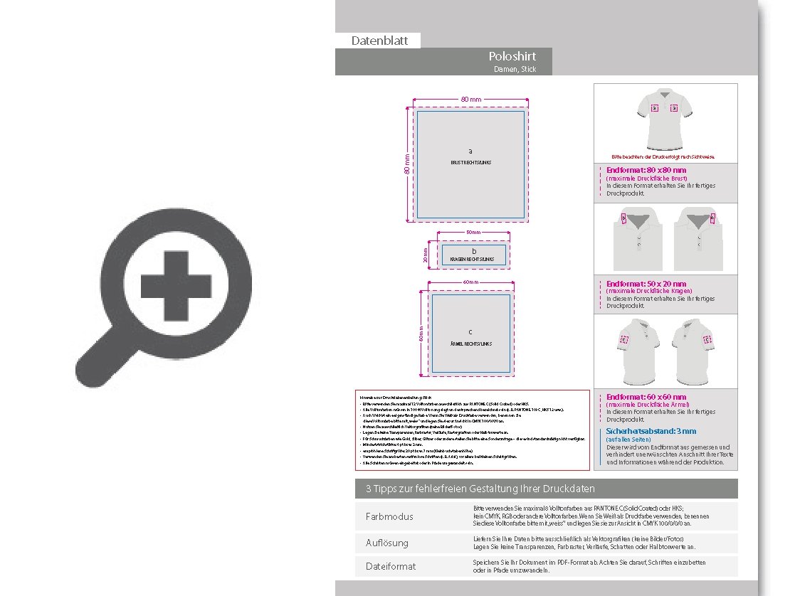 Product Bild poloshirt_damen__basic_-_mit_drei_stickpositionen